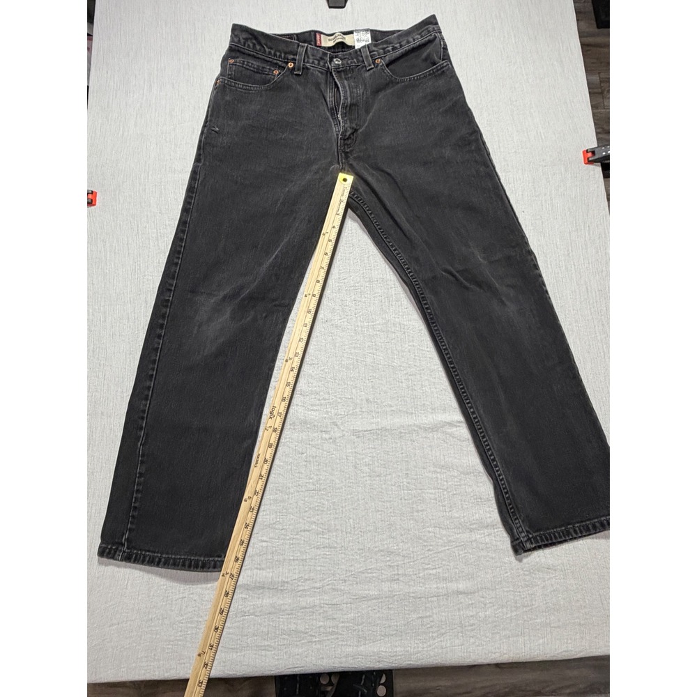 Levi's 505 Regular Fit Jeans Mens 34x29 Faded Black Vintage 2004 Made in Canada